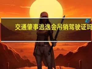 交通肇事逃逸会吊销驾驶证吗