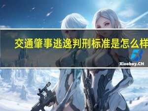 交通肇事逃逸判刑标准是怎么样的