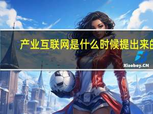 产业互联网是什么时候提出来的（产业互联网是什么）
