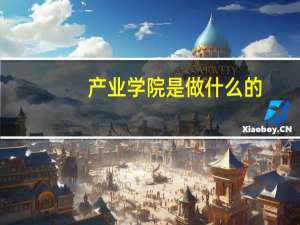 产业学院是做什么的