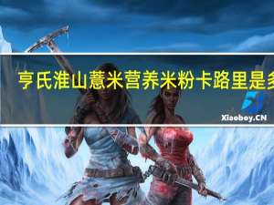 亨氏 淮山薏米营养米粉卡路里是多少