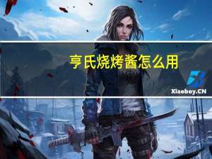 亨氏烧烤酱怎么用