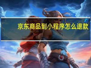京东商品到小程序怎么退款