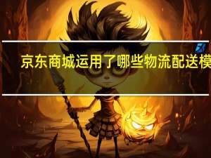 京东商城运用了哪些物流配送模式