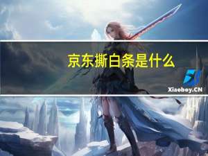 京东撕白条是什么