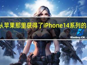 京东方从苹果那里获得了iPhone14系列的小额生产订单