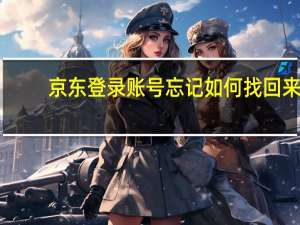 京东登录账号忘记如何找回来（京东账号忘记了怎么办）