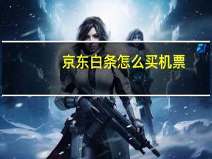 京东白条怎么买机票