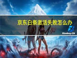 京东白条激活失败怎么办