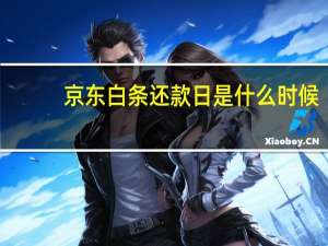 京东白条还款日是什么时候