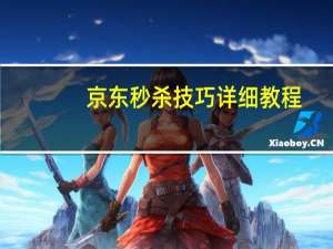 京东秒杀技巧详细教程