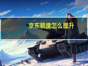 京东额度怎么提升