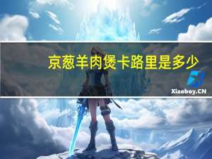 京葱羊肉煲卡路里是多少