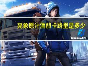 亮象 原汁酒酿卡路里是多少