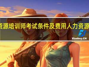 人力资源培训师考试条件及费用 人力资源管理师培训