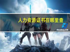 人力资源证书在哪里查