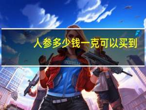 人参多少钱一克可以买到（人参多少钱一克）