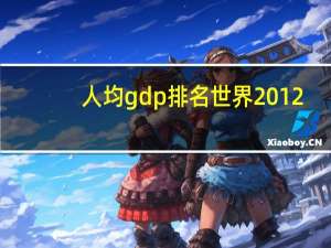 人均gdp排名世界2012