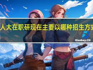 人大在职研现在主要以哪种招生方式报考