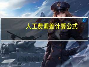 人工费调差计算公式