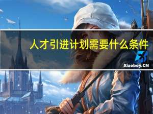人才引进计划需要什么条件