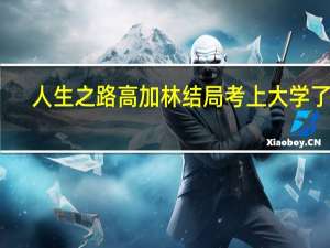 人生之路高加林结局考上大学了吗
