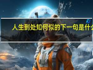 人生到处知何似的下一句是什么