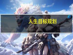 人生目标规划