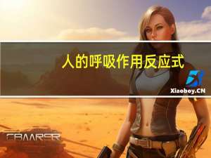 人的呼吸作用反应式（呼吸作用反应式）