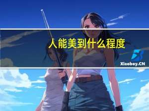 人能美到什么程度
