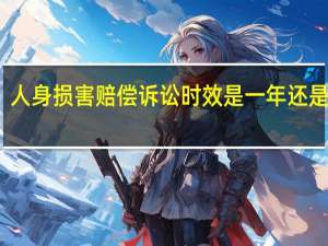 人身损害赔偿诉讼时效是一年还是三年