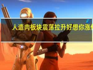 人造肉板块震荡拉升好想你涨停
