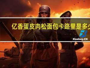 亿香 蛋皮肉松面包卡路里是多少