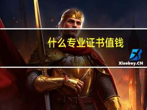 什么专业证书值钱