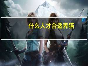 什么人才合适养猫