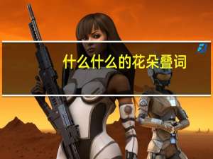 什么什么的花朵叠词