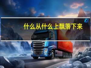 什么从什么上飘落下来（什么从什么写句子）