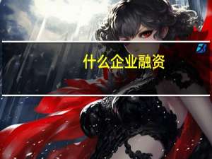 什么企业融资