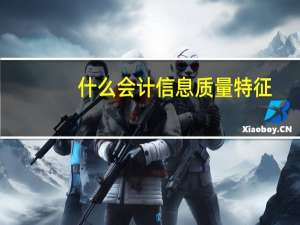 什么会计信息质量特征