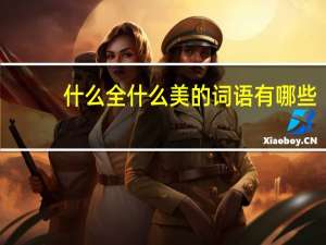 什么全什么美的词语有哪些