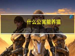 什么公寓能养猫