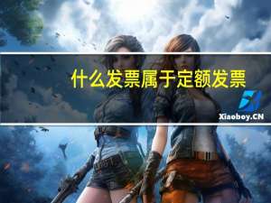 什么发票属于定额发票