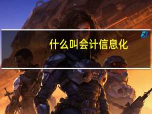 什么叫会计信息化