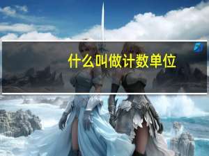 什么叫做计数单位