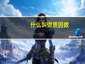 什么叫做质因数