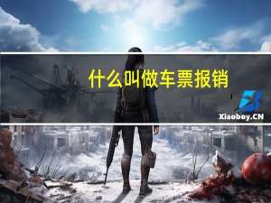 什么叫做车票报销