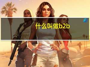 什么叫做b2b
