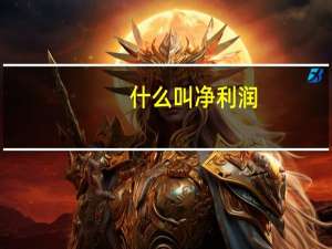什么叫净利润