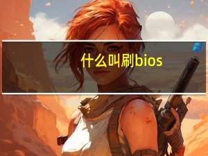 什么叫刷bios（刷bios是什么意思）