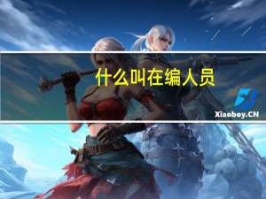 什么叫在编人员
